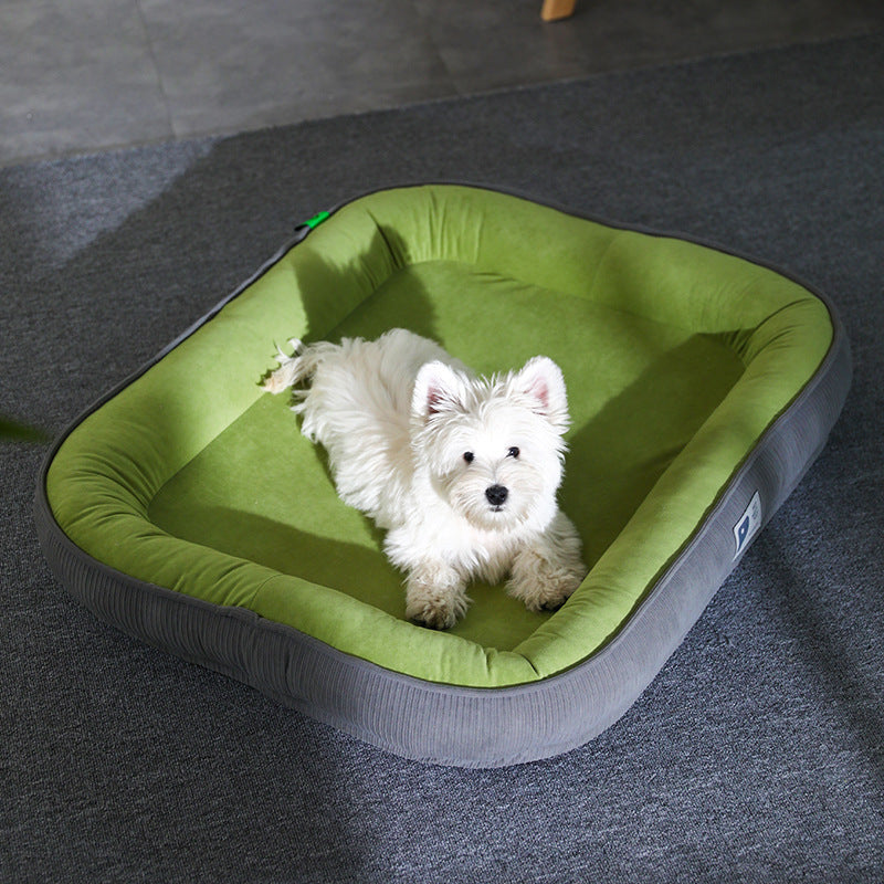 HKM-985427 Cool Nest for Small Dogs – All-Season Cloth Pet Bed in Gray, Green, Khaki (Multiple Sizes Available)