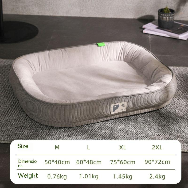 HKM-985427 Cool Nest for Small Dogs – All-Season Cloth Pet Bed in Gray, Green, Khaki (Multiple Sizes Available)
