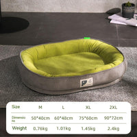 HKM-985427 Cool Nest for Small Dogs – All-Season Cloth Pet Bed in Gray, Green, Khaki (Multiple Sizes Available)