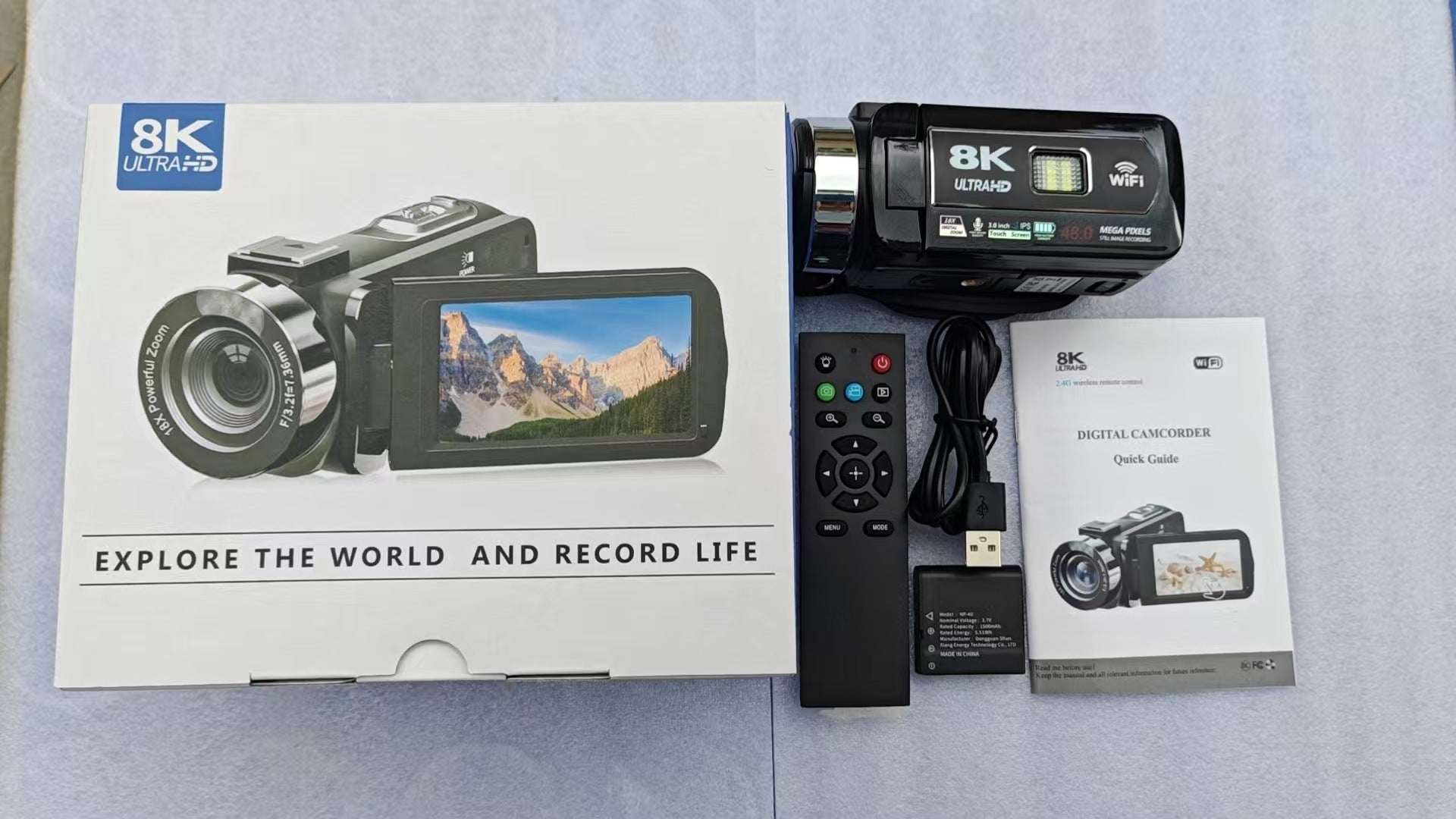HKM-985491 8K HD Digital Camera with Touch Screen and WiFi Connectivity