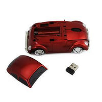 HKM-985491 Wireless Beetle Car-Shaped Mouse with Adjustable DPI and Four-Way Scroll Wheel