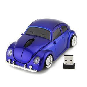 HKM-985491 Wireless Beetle Car-Shaped Mouse with Adjustable DPI and Four-Way Scroll Wheel