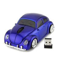 HKM-985491 Wireless Beetle Car-Shaped Mouse with Adjustable DPI and Four-Way Scroll Wheel