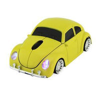 HKM-985491 Wireless Beetle Car-Shaped Mouse with Adjustable DPI and Four-Way Scroll Wheel