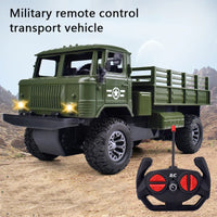 HKM-985555 4CH Electric Military RC Truck for Kids - Off-road Remote Control Vehicle, 12x25x13CM, Indoor & Outdoor Use