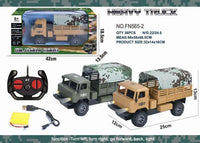 HKM-985555 4CH Electric Military RC Truck for Kids - Off-road Remote Control Vehicle, 12x25x13CM, Indoor & Outdoor Use