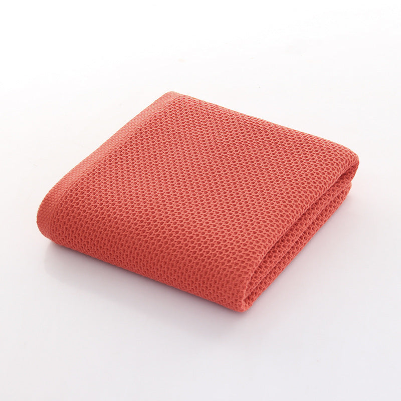 KTX-985555 All-Cotton Jacquard Bath and Beach Towel - Breathable & Quick-Dry in Beige, Red, Light Gray, Brown