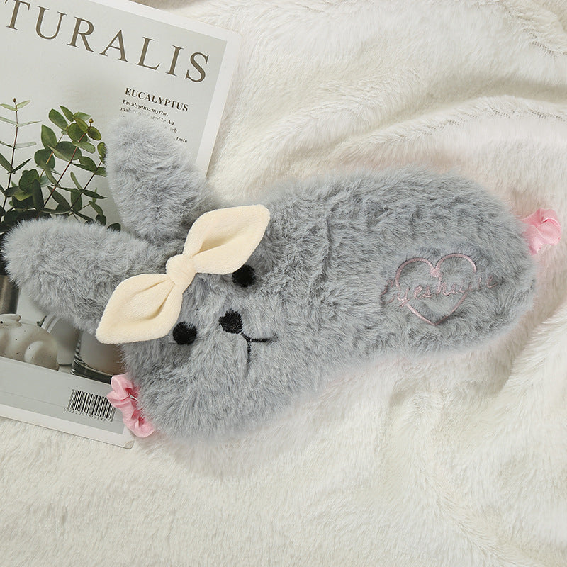 HKM-985619 Cooling Plush Animal Eye Mask for Relaxation and Comfort