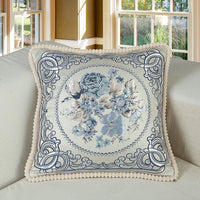 HKM-985683 European Style Plush Living Room Square Cushion Cover - 50x50cm