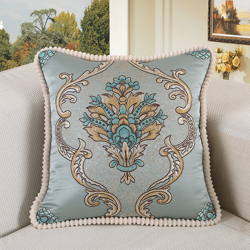 HKM-985683 European Style Plush Living Room Square Cushion Cover - 50x50cm