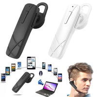 HKM-985811 In-Ear Bluetooth 5.0 Headset with Call Function and Voice Control - Mono Design, Available in White and Black