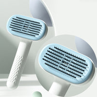 HKM-986067 Pet Knot Hair Removal Comb for Dogs and Cats - Steel Needle & Rubber Head Options