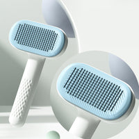 HKM-986067 Pet Knot Hair Removal Comb for Dogs and Cats - Steel Needle & Rubber Head Options