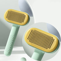 HKM-986067 Pet Knot Hair Removal Comb for Dogs and Cats - Steel Needle & Rubber Head Options