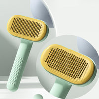 HKM-986067 Pet Knot Hair Removal Comb for Dogs and Cats - Steel Needle & Rubber Head Options