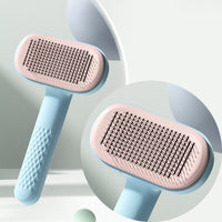 HKM-986067 Pet Knot Hair Removal Comb for Dogs and Cats - Steel Needle & Rubber Head Options