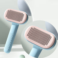HKM-986067 Pet Knot Hair Removal Comb for Dogs and Cats - Steel Needle & Rubber Head Options