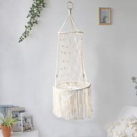 HKM-986131 Macrame Cat Hammock Swing - Stylish Hanging Bed for Comfort and Relaxation