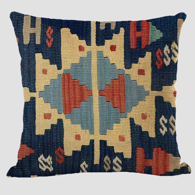 HKM-986195 Abstract Painting Modern Minimalist Bohemian Cushion Cover, 45x45cm Polyester Pillowcase
