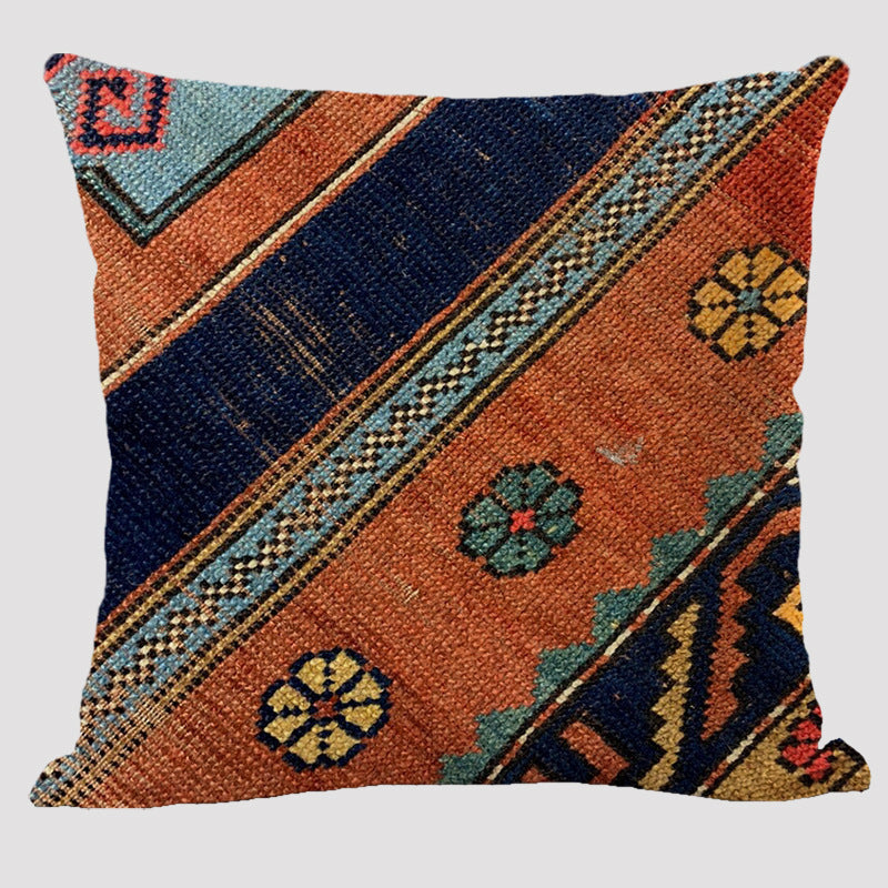 HKM-986195 Abstract Painting Modern Minimalist Bohemian Cushion Cover, 45x45cm Polyester Pillowcase