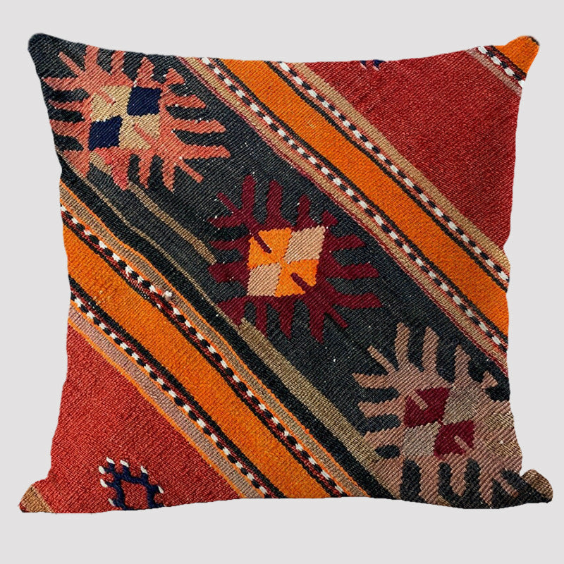 HKM-986195 Abstract Painting Modern Minimalist Bohemian Cushion Cover, 45x45cm Polyester Pillowcase