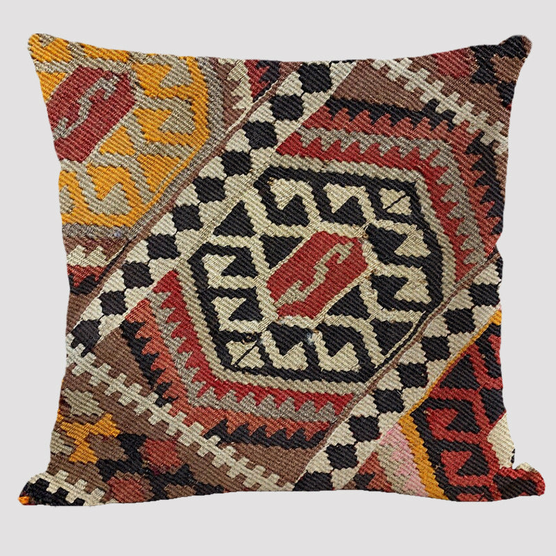 HKM-986195 Abstract Painting Modern Minimalist Bohemian Cushion Cover, 45x45cm Polyester Pillowcase