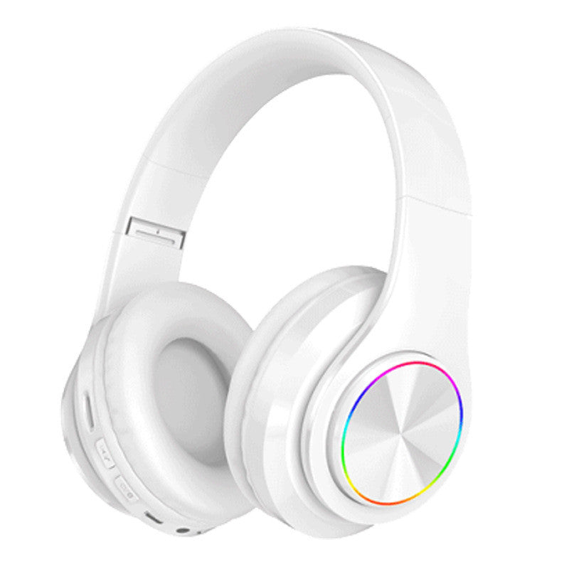 HKM-986195 Luminous Bluetooth Headset with Subwoofer Stereo Sound, NFC, Voice Control, and Multi-Point Connection