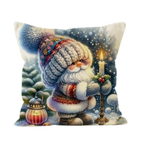 HKM-986259 Christmas Cartoon Pillow Cover for Living Room Decor - 45x45cm, Multiple Styles Available