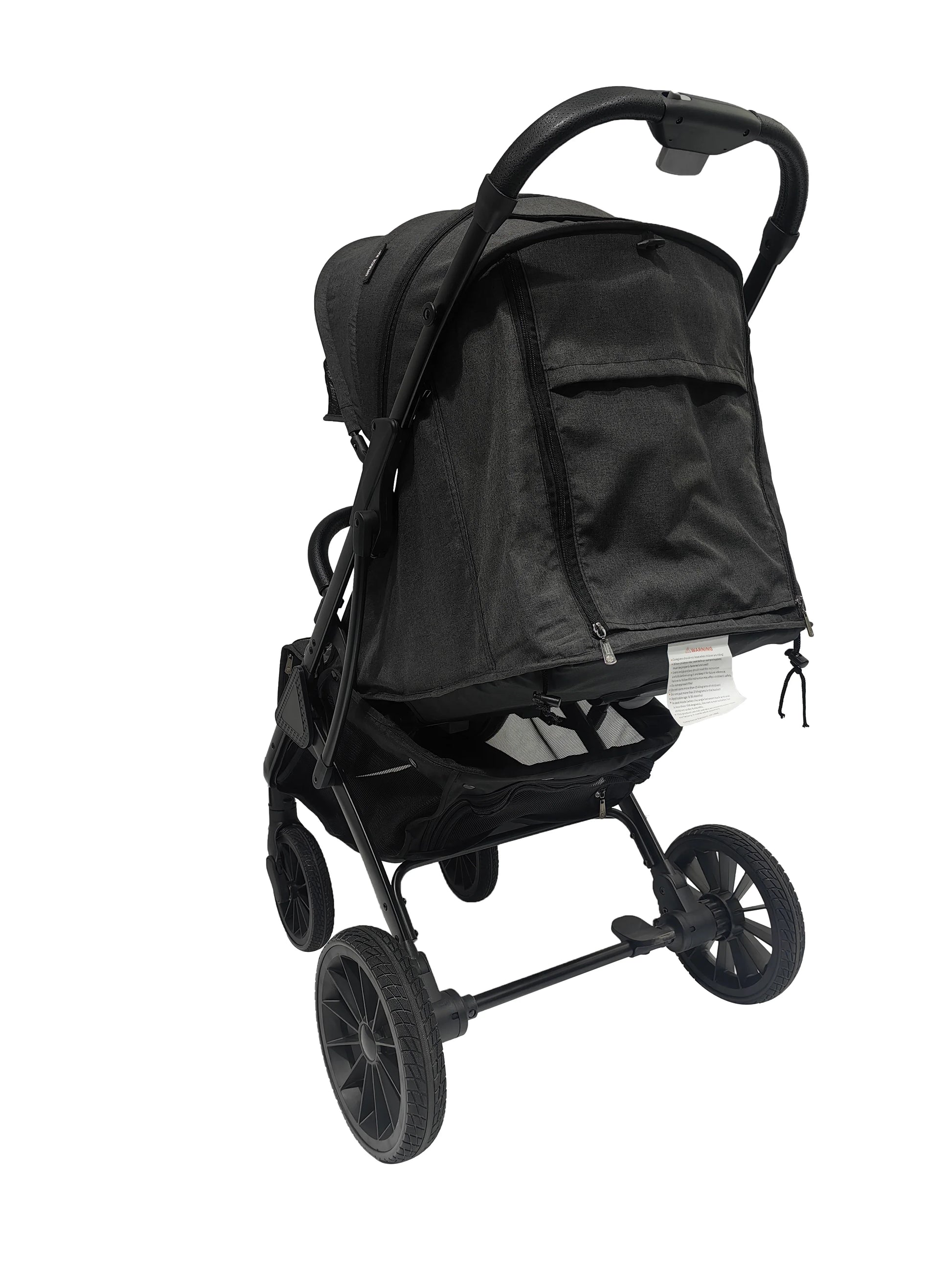 KTX-986323 Adjustable Baby Stroller with Foot Cover, Collapsible Sunshade and One-Foot Rear Brakes