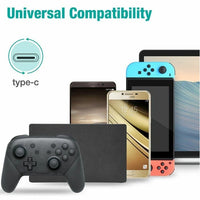 HKM-986323 Universal AC Power Supply Adapter for Nintendo Switch - Fast Charging 2.4A, 5ft Tangle-Free Cable, USB-C Connector