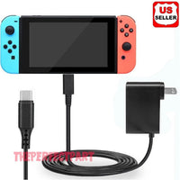 HKM-986323 Universal AC Power Supply Adapter for Nintendo Switch - Fast Charging 2.4A, 5ft Tangle-Free Cable, USB-C Connector