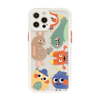 HKM-986387 Cute Cartoon Monster Shatter-Resistant Silicone Phone Case