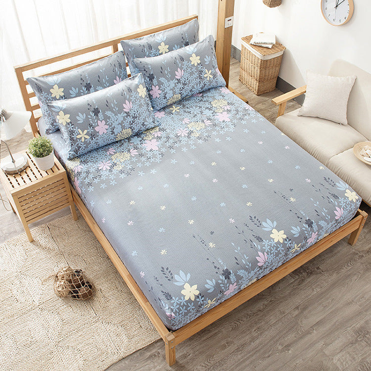 HKM-986451 Pure Cotton Printed Mattress Cover - Soft and Breathable Bedding Essential