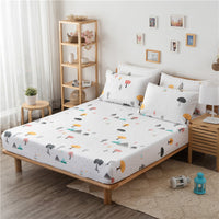 HKM-986451 Pure Cotton Printed Mattress Cover - Soft and Breathable Bedding Essential