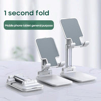 HKM-986515 Adjustable Dual-Rod Lazy Bracket for Phablet Devices - Black & White Options