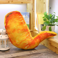 HKM-986515 Food-Themed Plush Pillows - Creative Simulation Designs of Chicken Leg, Grilled Fish, Shrimp, Squid, and Chicken Wings