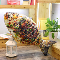 HKM-986515 Food-Themed Plush Pillows - Creative Simulation Designs of Chicken Leg, Grilled Fish, Shrimp, Squid, and Chicken Wings