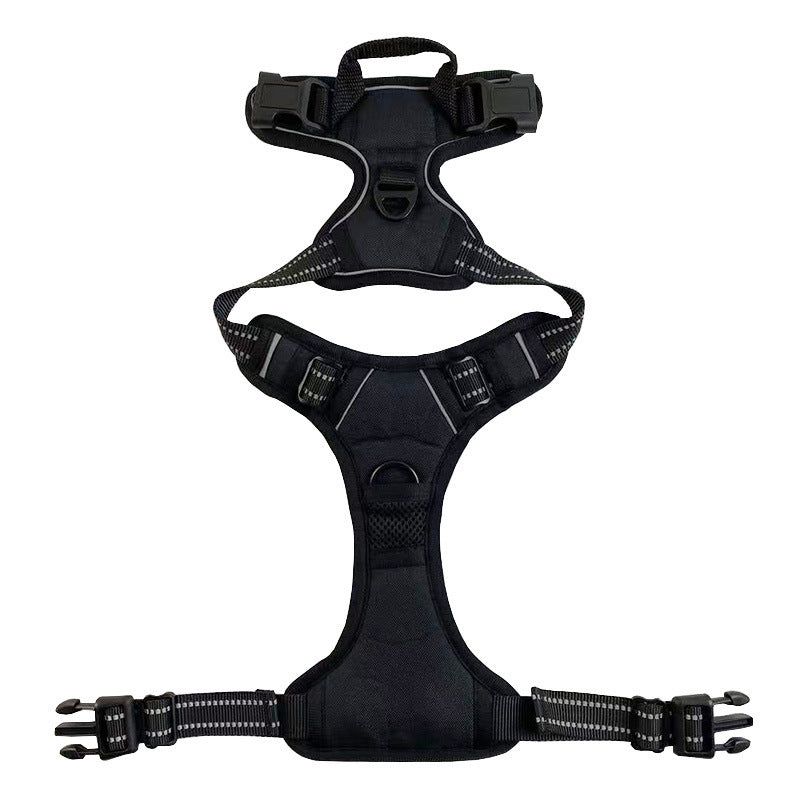 HKM-986643 Reflective Nylon Traction Belt for Medium and Large Dogs - Adjustable, Available in Multiple Colors