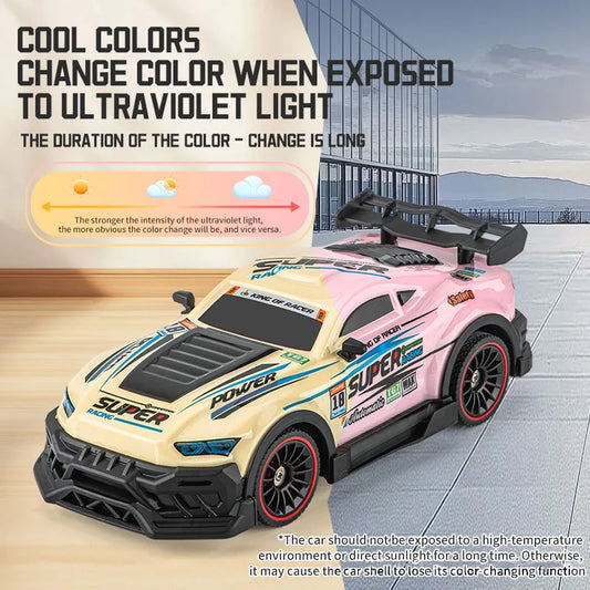 HKM-986707 Color-Changing Remote Control Racing Car with Lights and APP Control, 1/20 Scale, Indoor-Outdoor Use