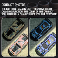 HKM-986707 Color-Changing Remote Control Racing Car with Lights and APP Control, 1/20 Scale, Indoor-Outdoor Use