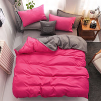 HKM-986771 Modern Simple Style 4-Piece Bedding Set with Sanding Pattern