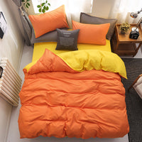 HKM-986771 Modern Simple Style 4-Piece Bedding Set with Sanding Pattern