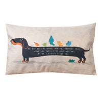 HKM-986835 Linen Cotton Pillowcase Cushion Cover - 50x30 cm Waist Pillowcase