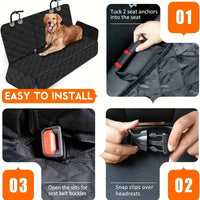 HKM-986835 Rear Mat Anti-dirty Waterproof Dog Car Mat Dual-use Car Back Seat Pet Pad