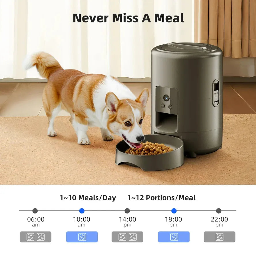 KTX-986899 Automatic 2L Pet Feeder with Smart Timer for Cats and Dogs