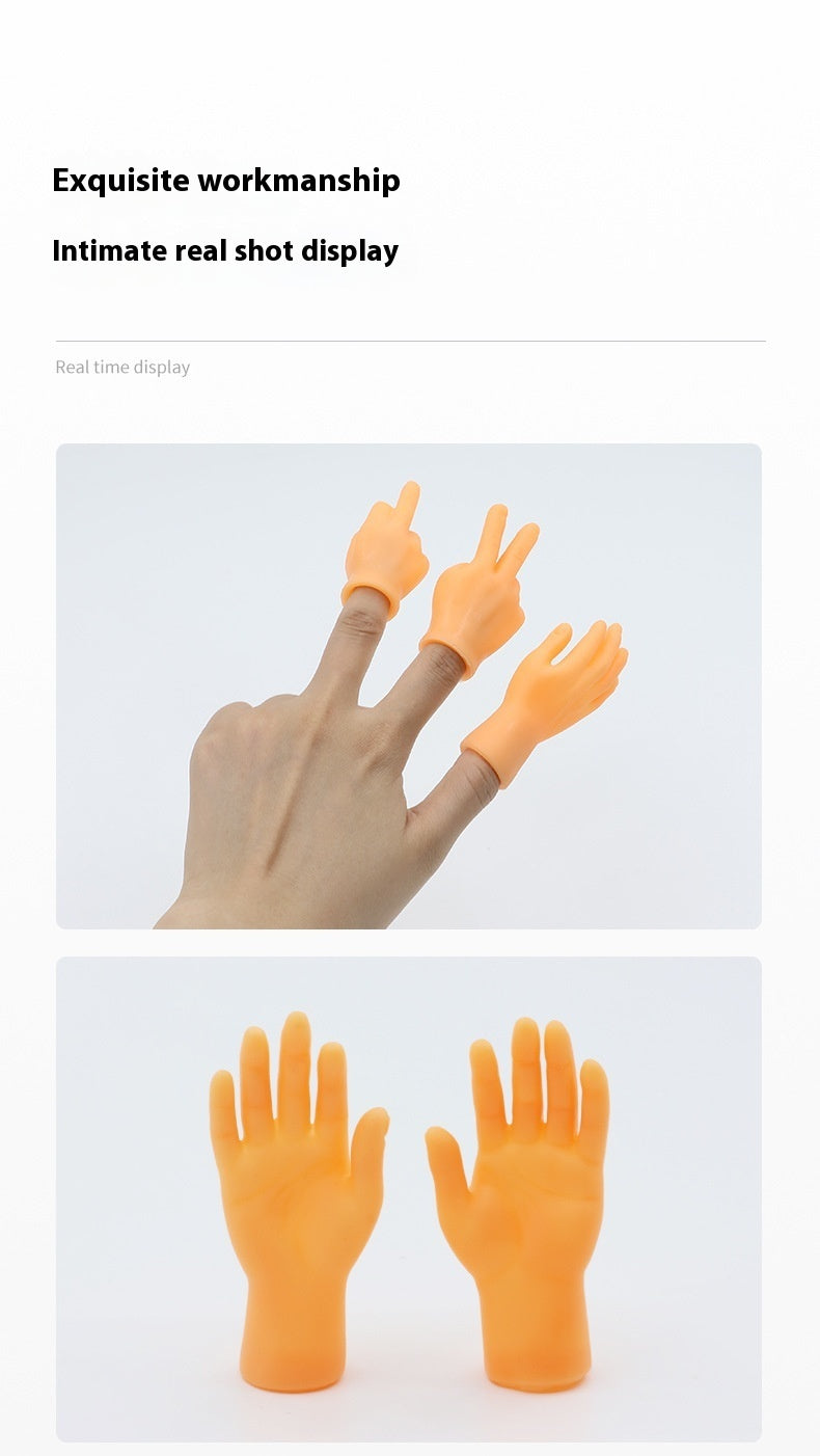 HKM-986899 Pet Cat Touching Finger Massage Toy Funny Little Trick Small Hand Model Funny Artifact Cat Finger Stall