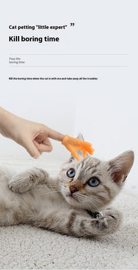 HKM-986899 Pet Cat Touching Finger Massage Toy Funny Little Trick Small Hand Model Funny Artifact Cat Finger Stall