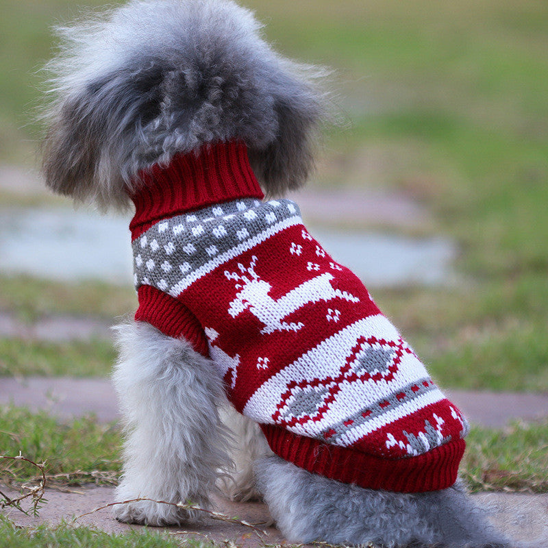 HKM-986963 Wool Sweater for Small Dogs – Striped and Patterned Styles in Multiple Sizes