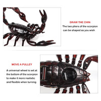 HKM-987027 Remote Control Infrared Scorpion Toy for Scary Pranks, Halloween Gift, For Ages 6 and Up