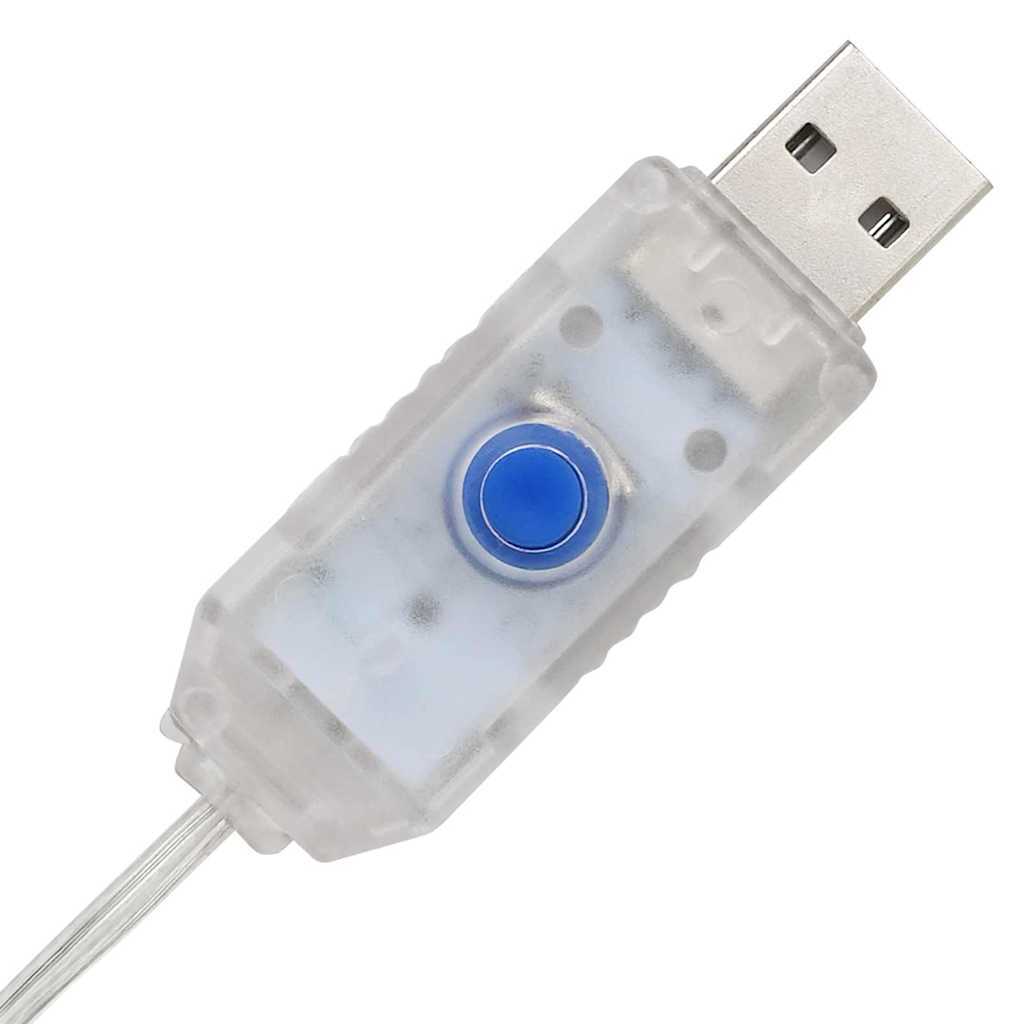 KTX-987091 Modern Acrylic Christmas Tree with 90 Warm White LEDs, USB Powered, 80 cm Tall